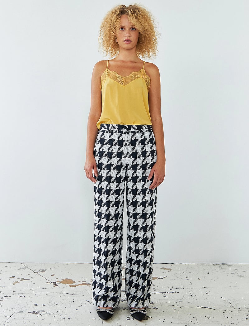 Stella Nova Houndtooth Suiting Pants (SNHS41-6636) Straight leg