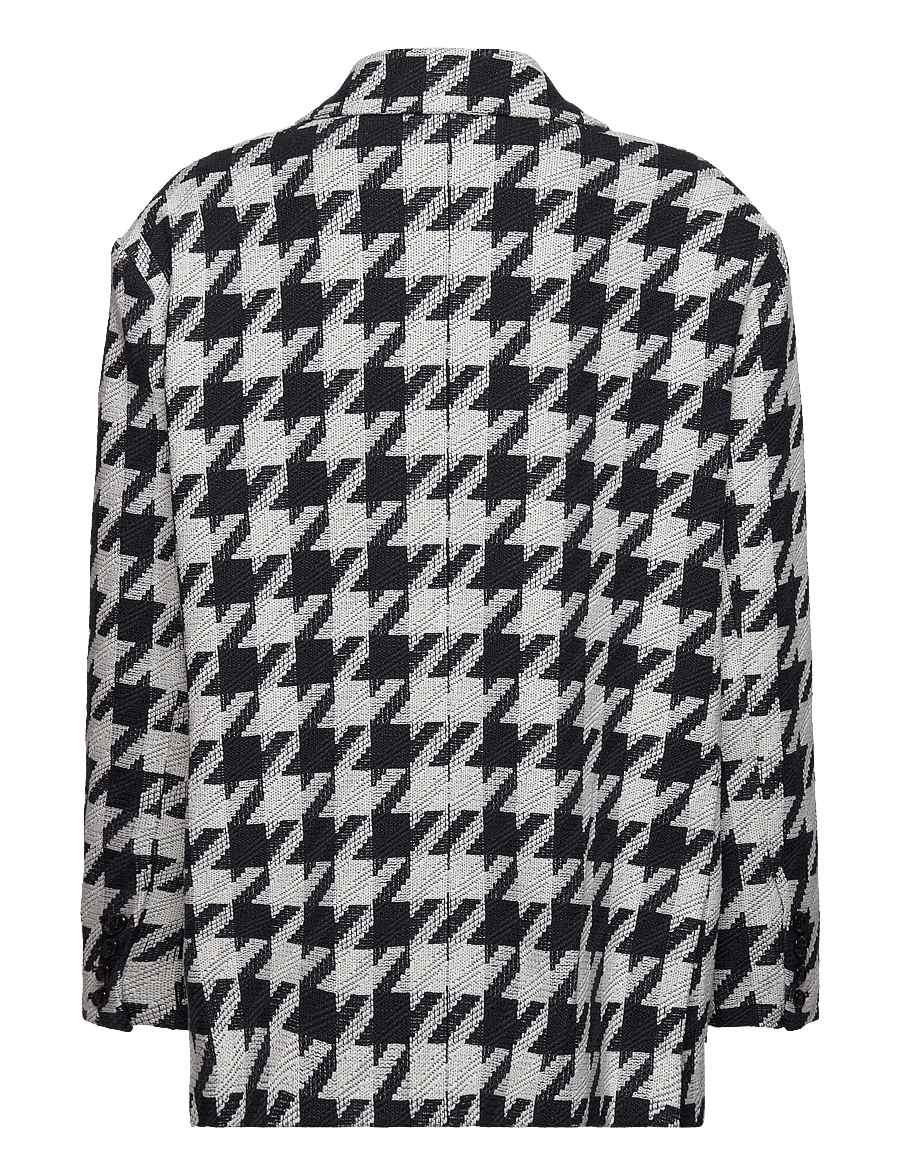 Stella Nova - Houndtooth oversized blazer - einreihige blazer - navy /creme - 2