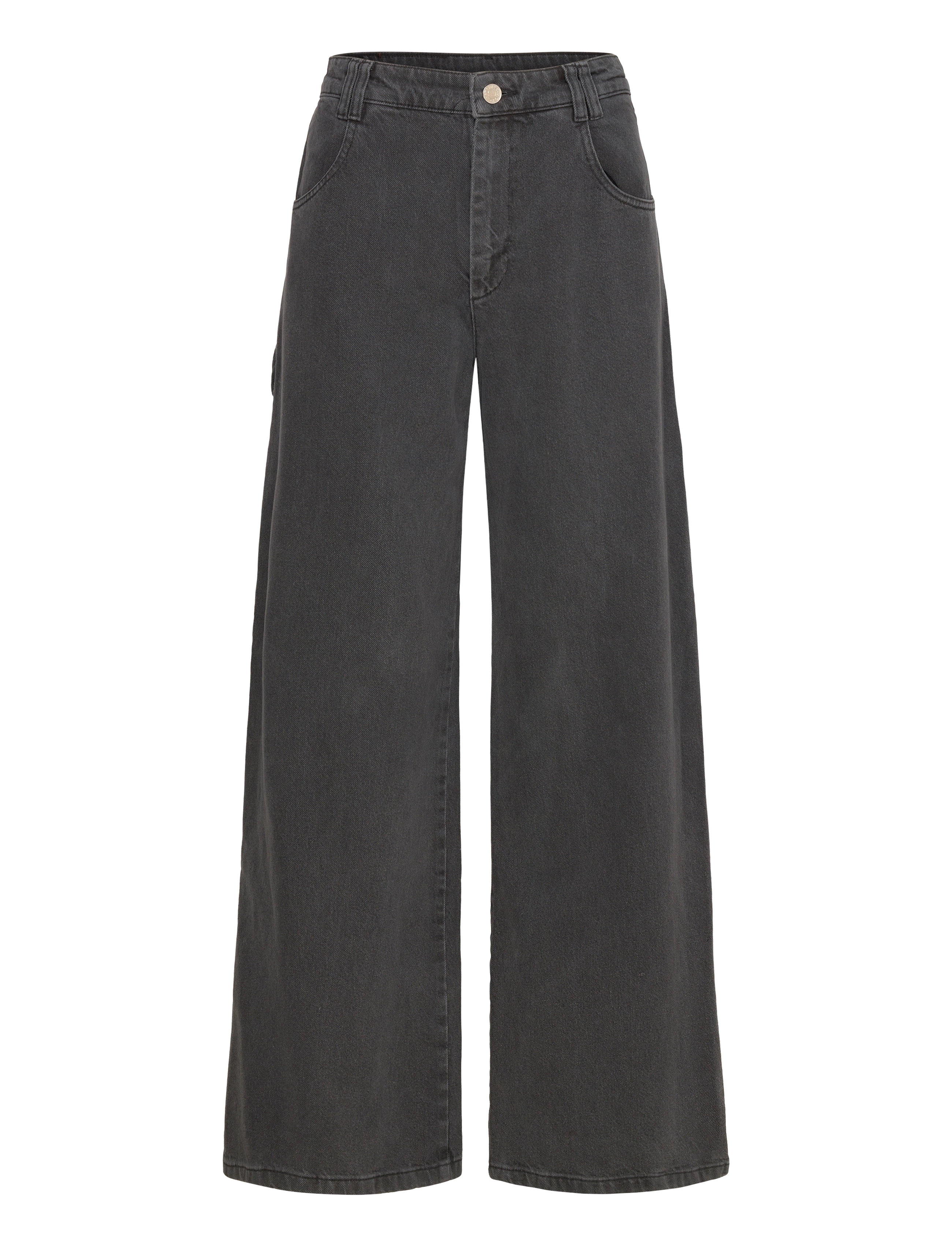 Stella Nova Washed black denim pants - Tøj - ALMOST BLACK / black