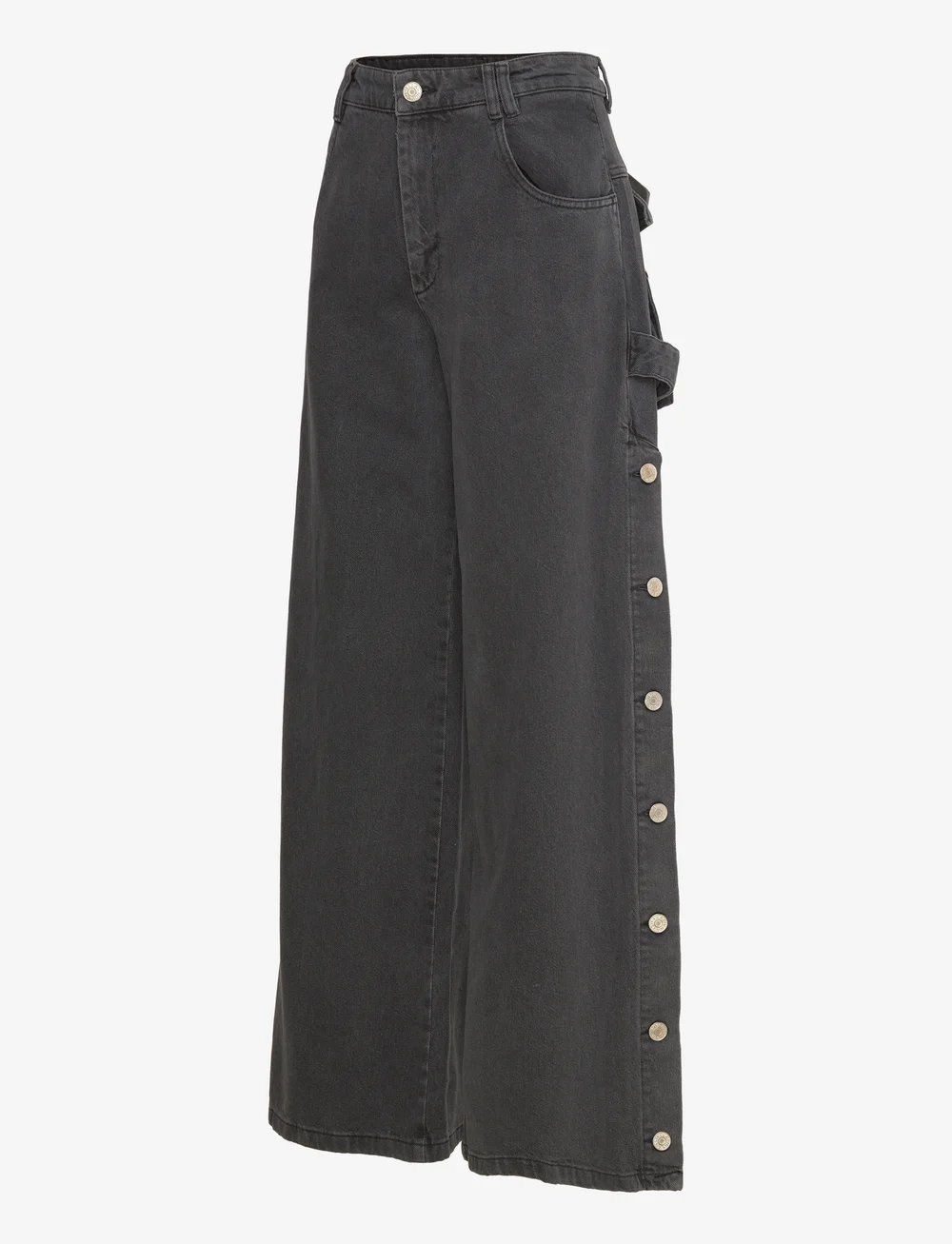 Stella Nova - Washed black denim pants - vide jeans - almost black - 3