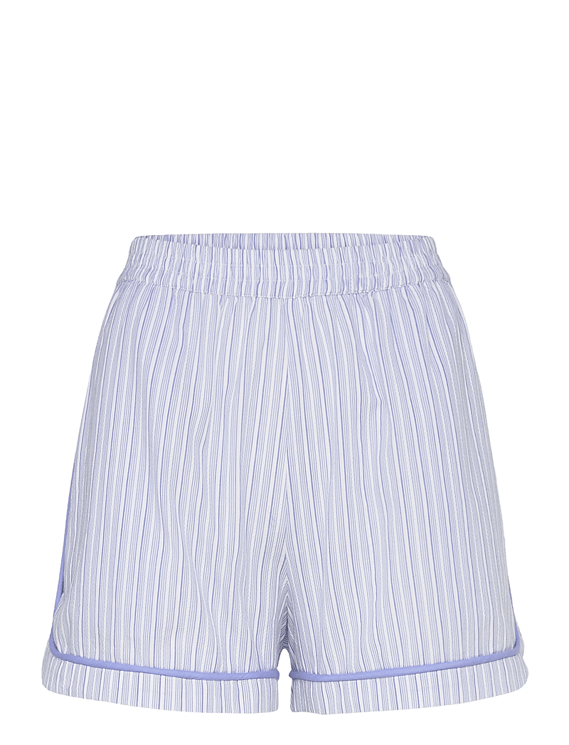 Stella Nova - Cotton pyjamas shorts - pyjamasshorts - white with blue stripes - 1