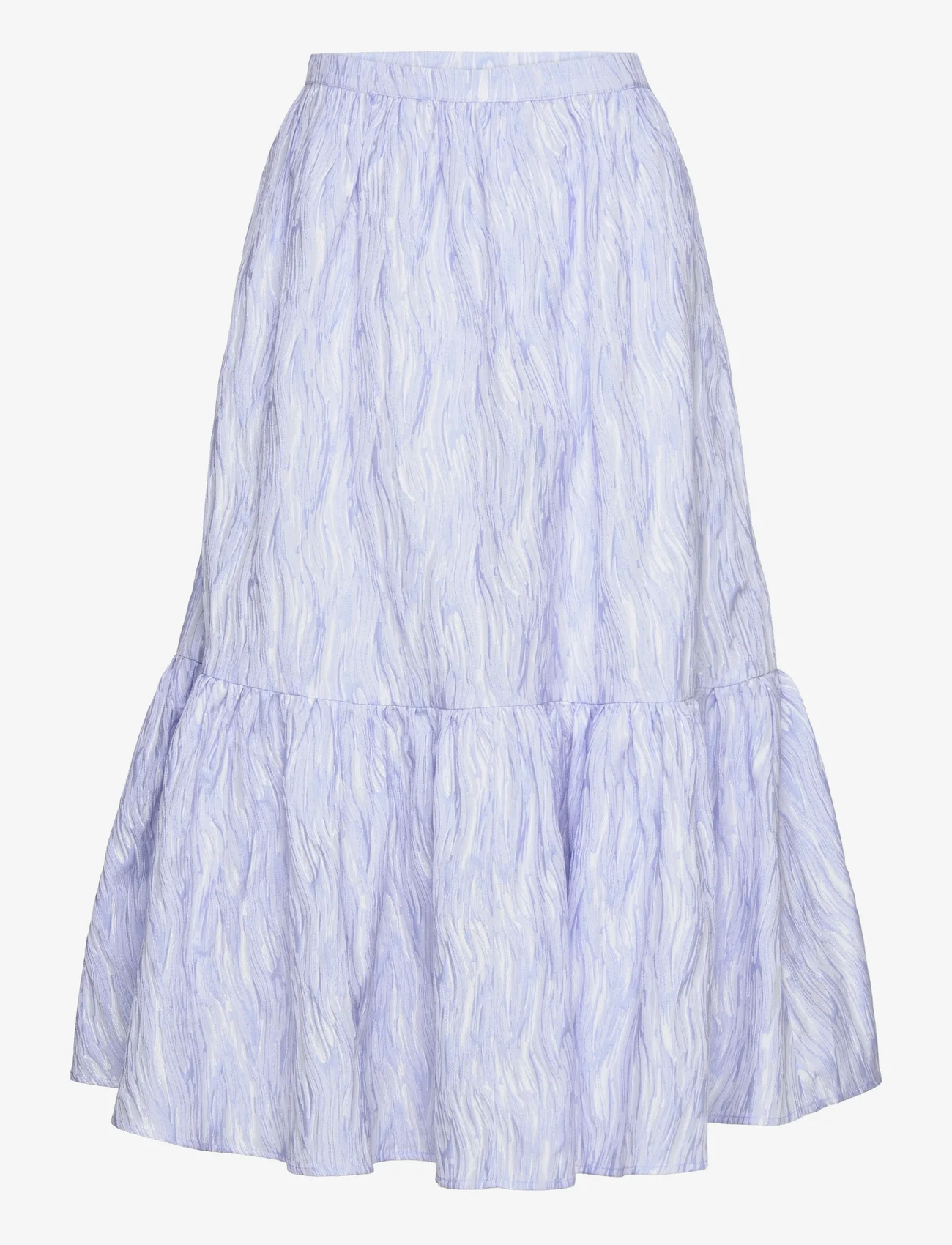 Stella Nova - Jacquard wave midi skirt - midi kjolar - light purple - 0