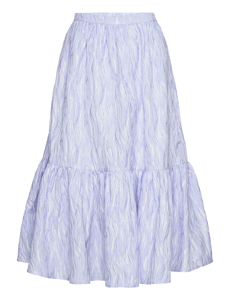 Stella Nova - Jacquard wave midi skirt - midi-röcke - light purple - 1