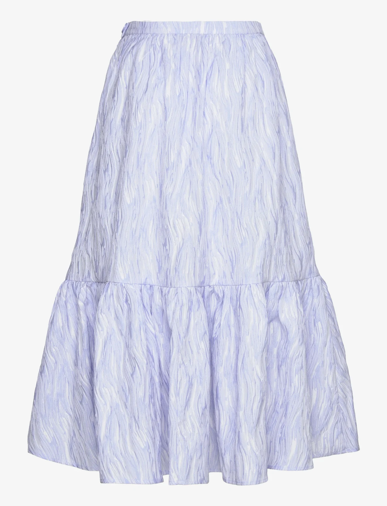 Stella Nova - Jacquard wave midi skirt - midi kjolar - light purple - 1