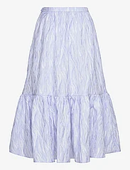 Stella Nova - Jacquard wave midi skirt - vidutinio ilgio sijonai - light purple - 1