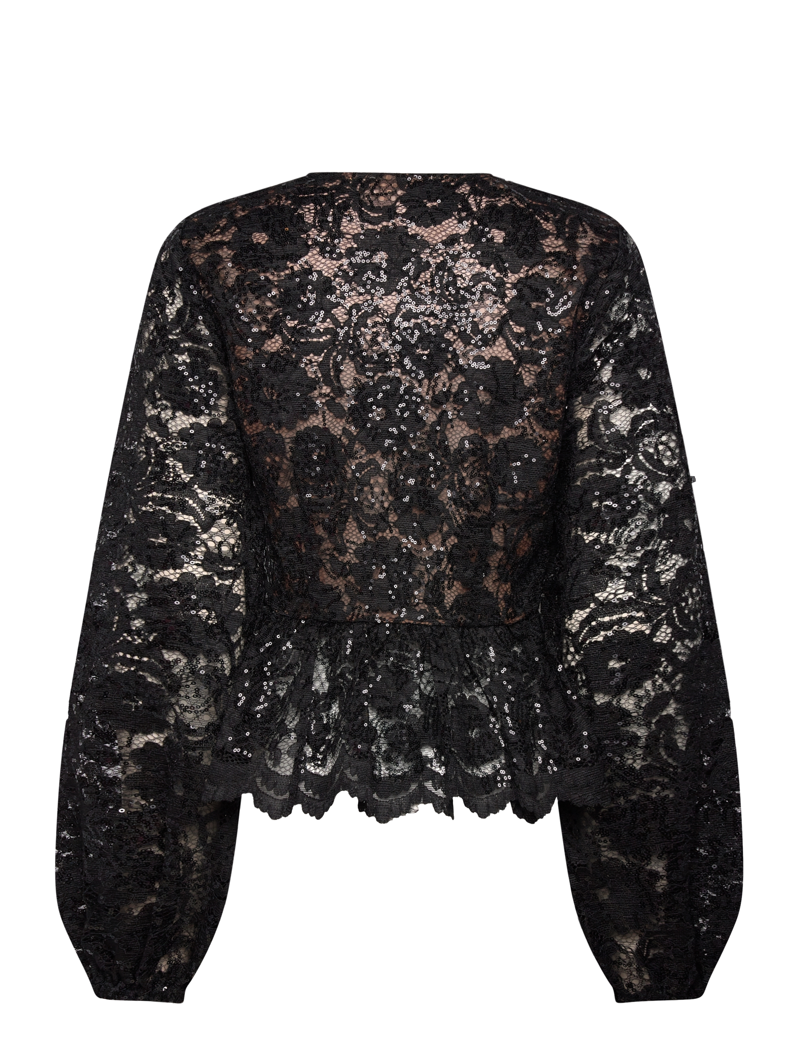 Stella Nova - Lace sequins blouse - black - 2