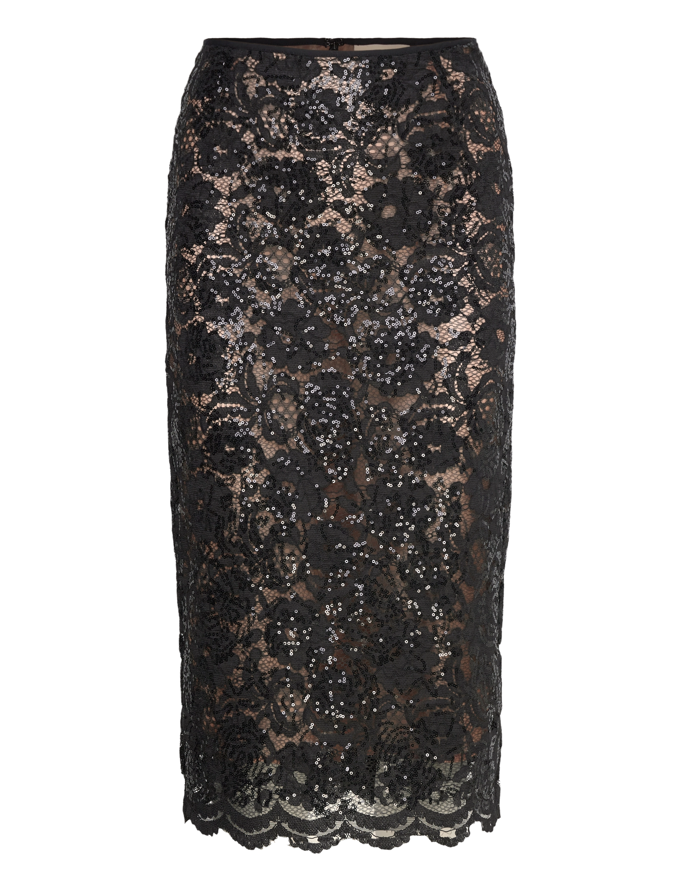 Stella Nova - Delicate lace pencil skirt - black - 1