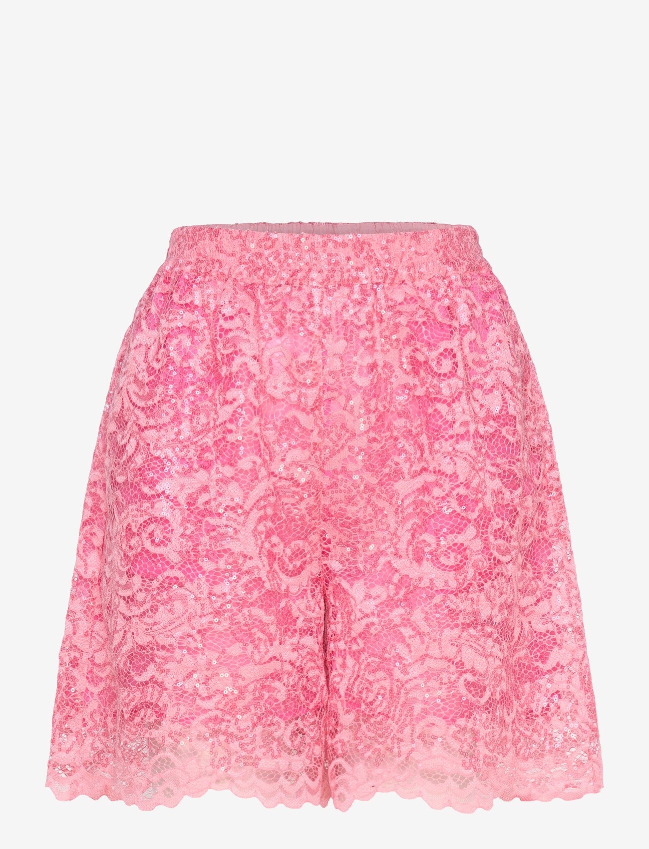 Stella Nova - Sequined Lace Shorts - casual shorts - amazing pink - 0