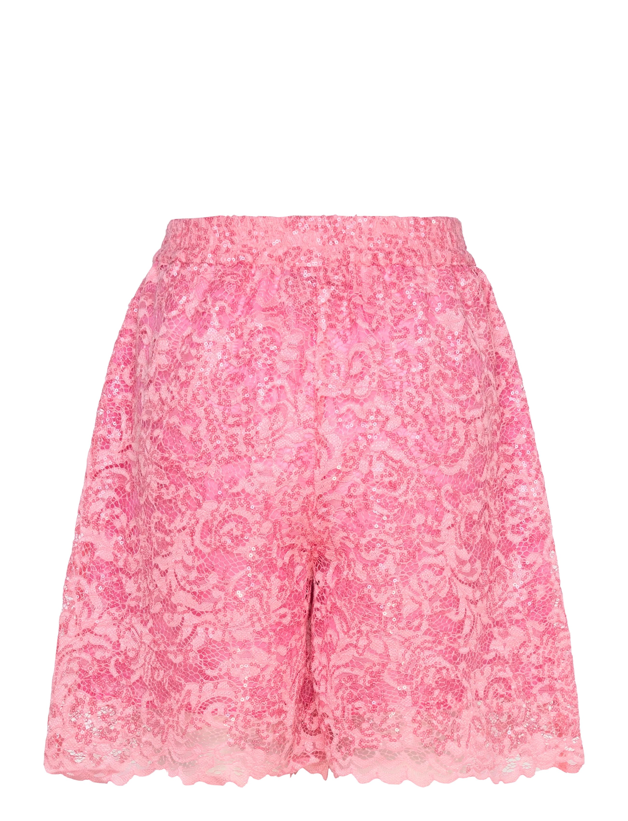 Stella Nova - Sequined Lace Shorts - casual shorts - amazing pink - 1