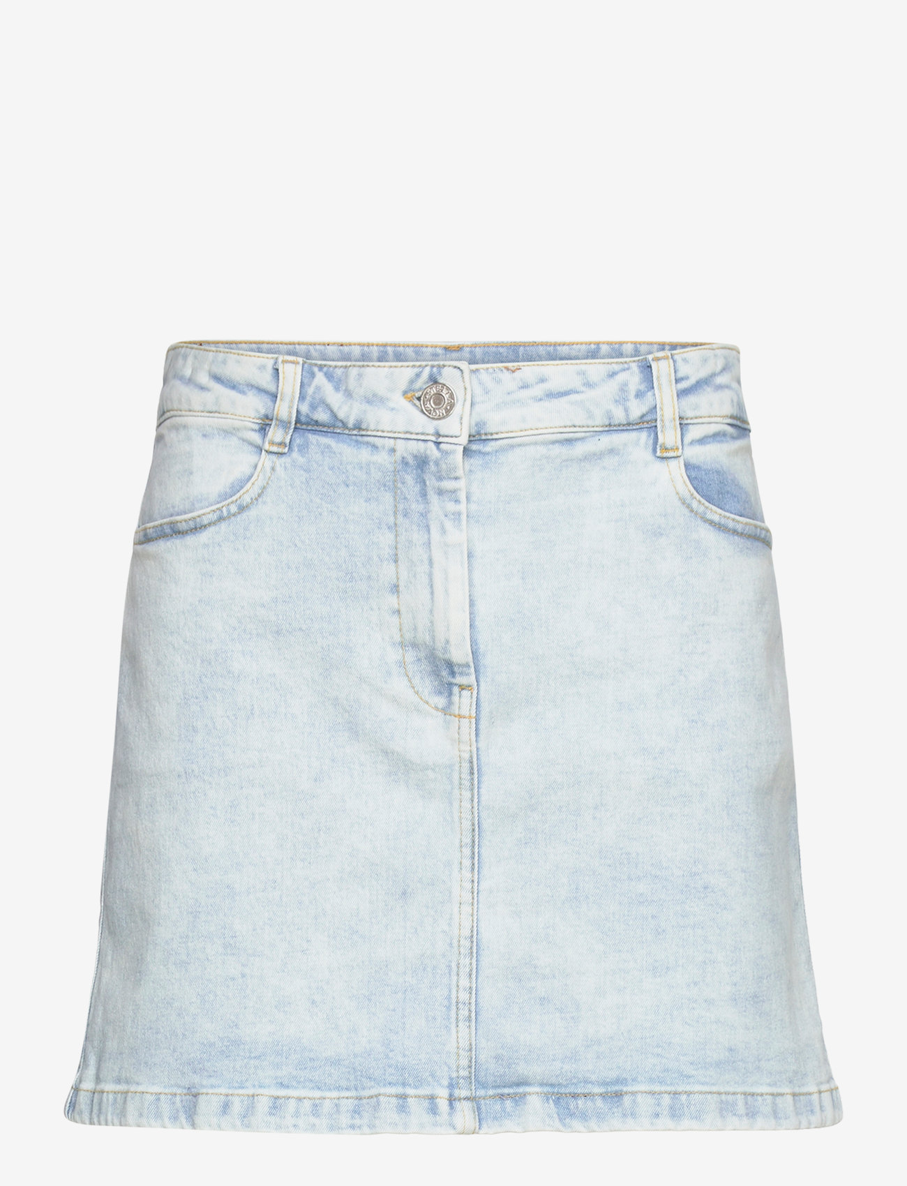 Stella Nova - Washed mini denim skirt - denimnederdele - soft sky - 1