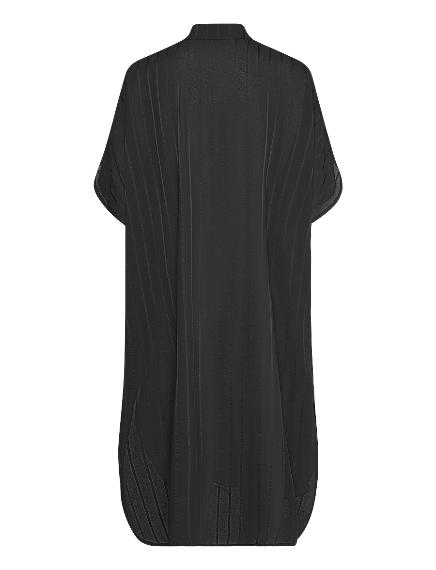 Stella Nova - Midi dress with neck tie band - vasarinės suknelės - black - 2