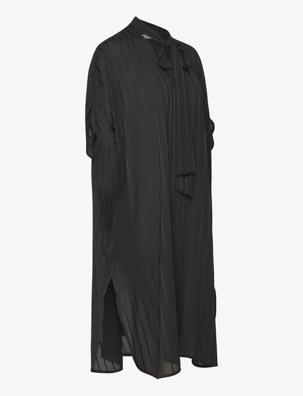 Stella Nova - Midi dress with neck tie band - zomerjurken - black - 4