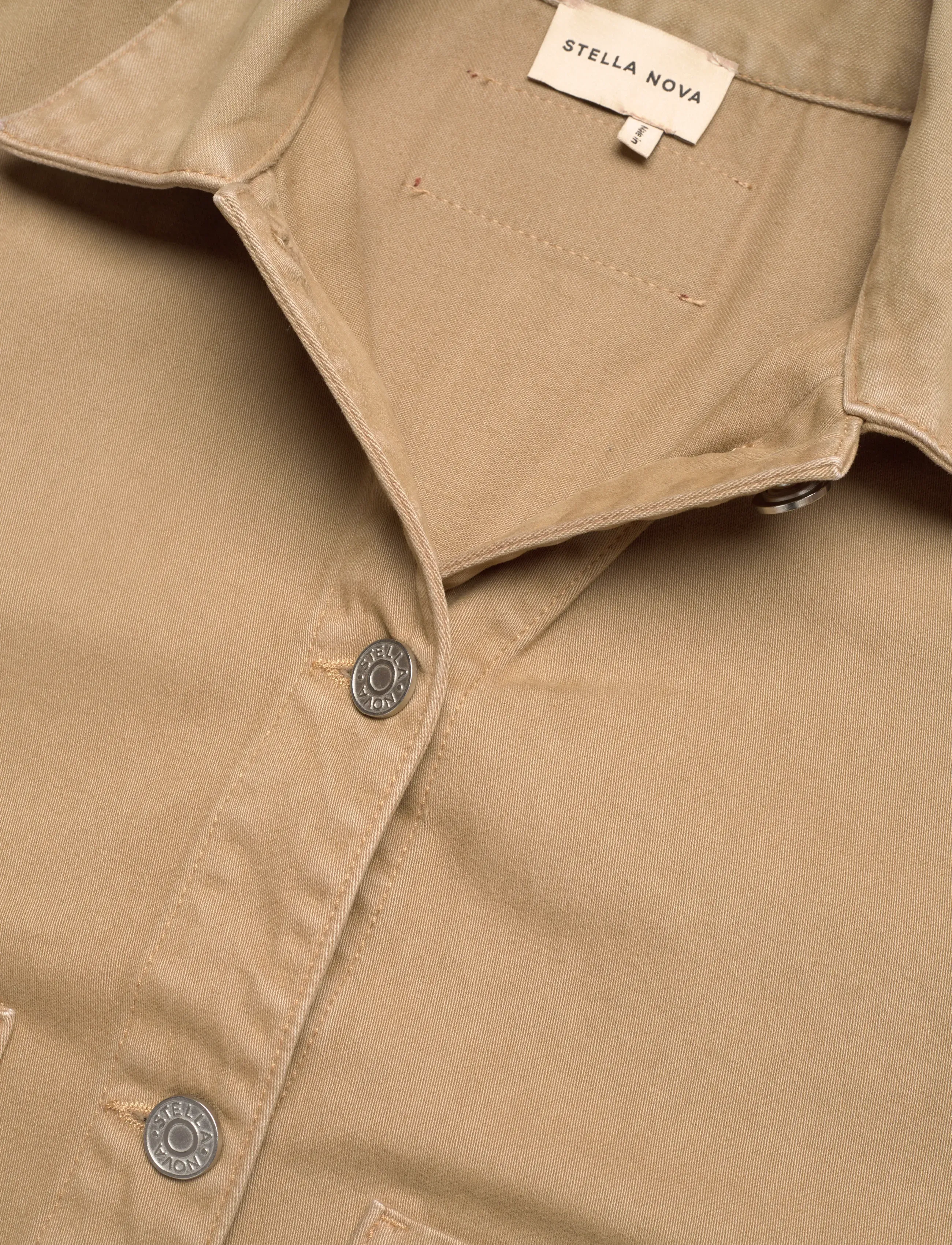 Stella Nova - Shirt with Scallop Edge - frühlingsjacken - dark sand - 2