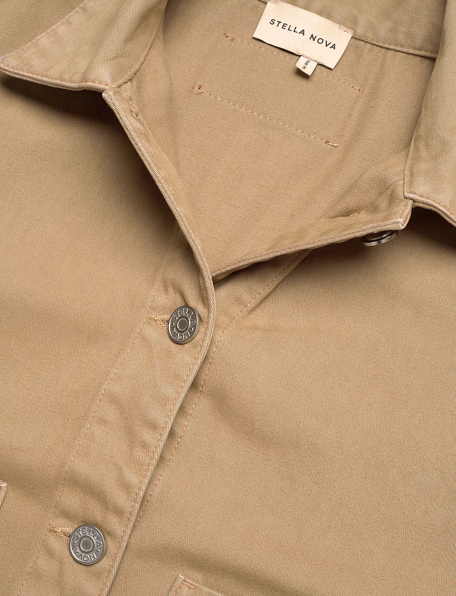 Stella Nova - Shirt with Scallop Edge - kevadjoped - dark sand - 2