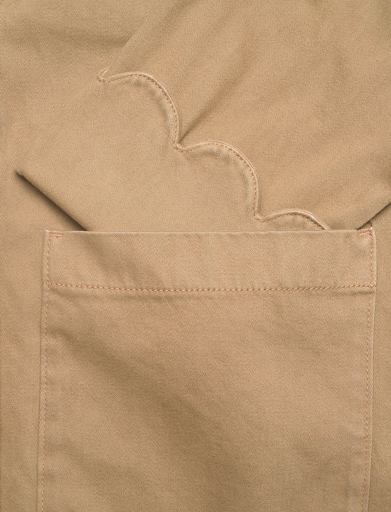 Stella Nova - Shirt with Scallop Edge - frühlingsjacken - dark sand - 3