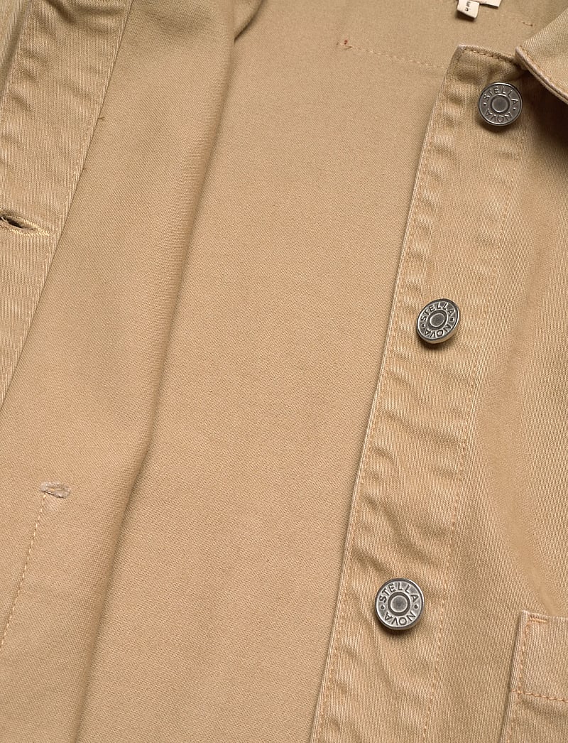 Stella Nova - Shirt with Scallop Edge - frühlingsjacken - dark sand - 4