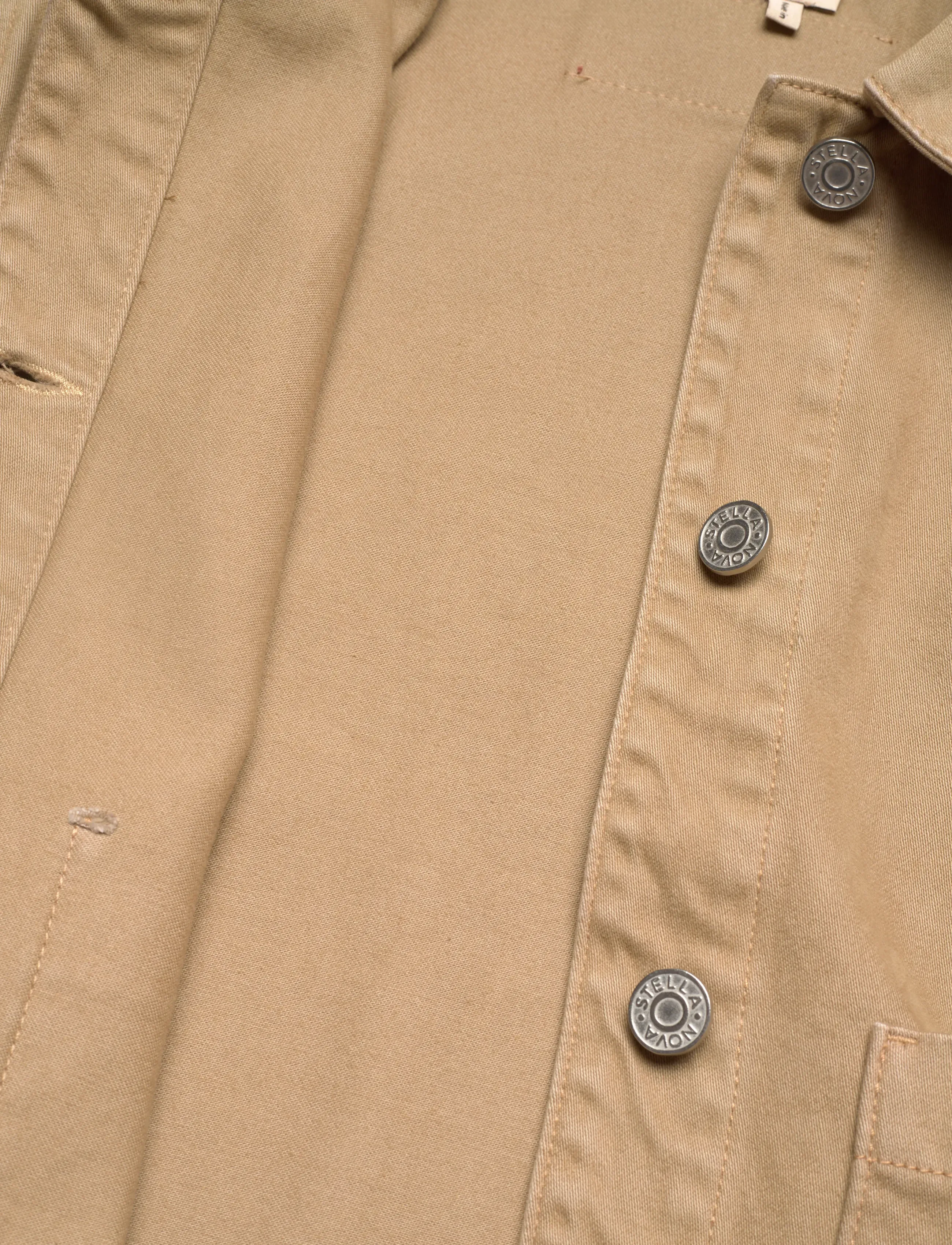 Stella Nova - Shirt with Scallop Edge - frühlingsjacken - dark sand - 4