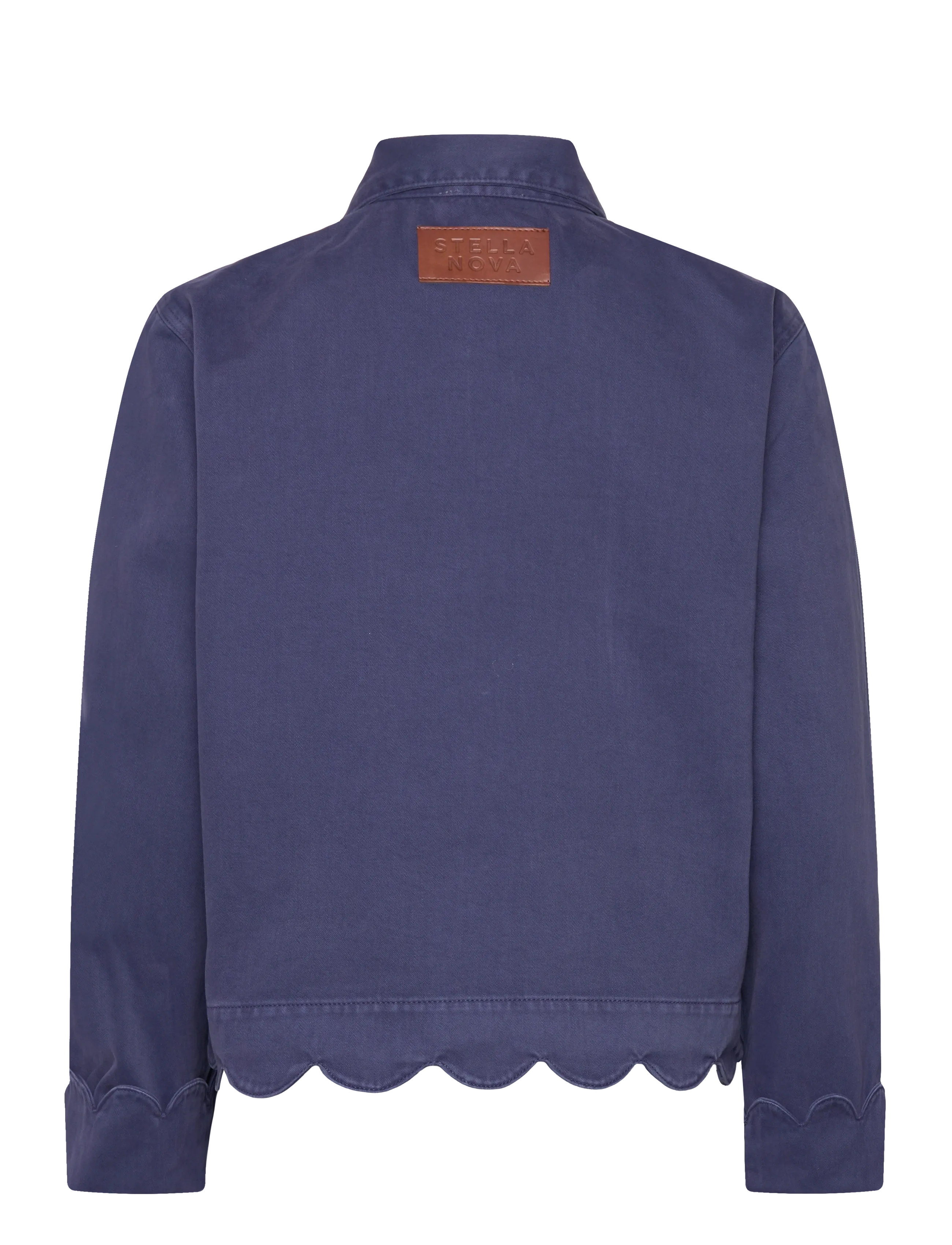 Stella Nova - Shirt with Scallop Edge - dust blue - 1