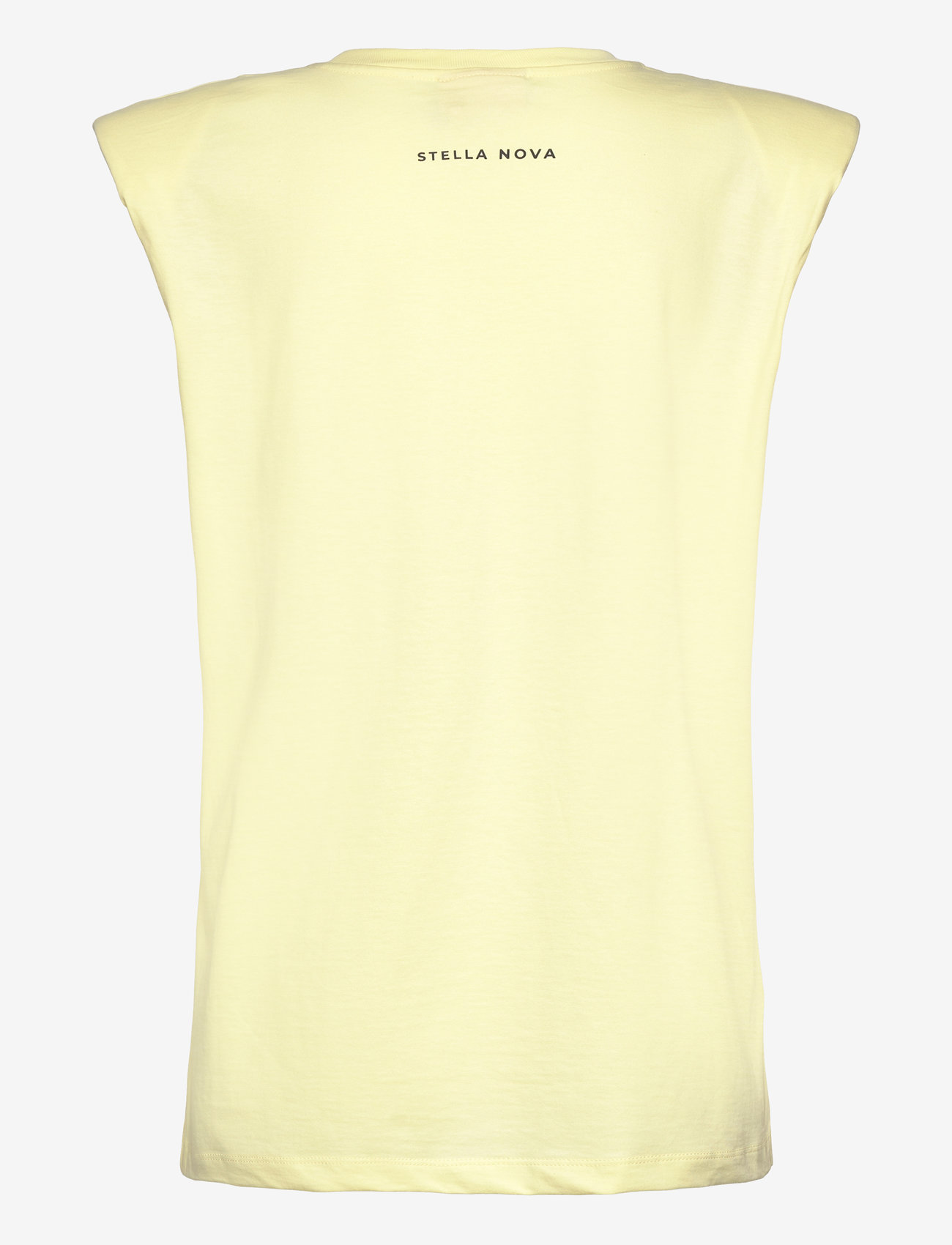 Stella Nova - Cotton t-shirt with shoulderpads - sweet yellow - 1