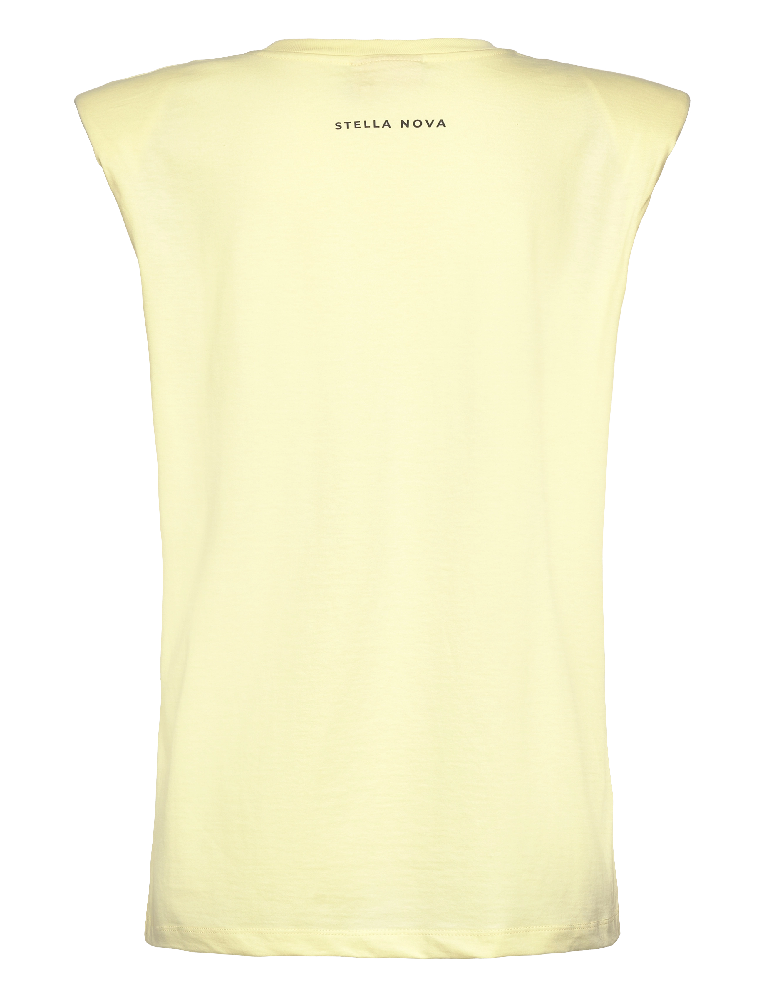 Stella Nova - Cotton t-shirt with shoulderpads - sweet yellow - 1
