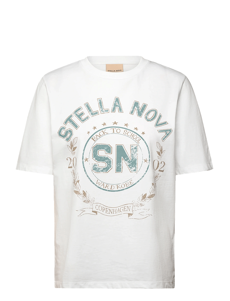 Stella Nova - STELLA NOVA Printed T-Shirt - t-shirts - white - 0