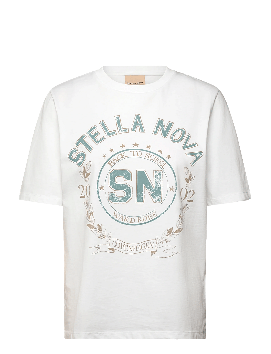 Stella Nova - STELLA NOVA Printed T-Shirt - t-paidat - white - 0