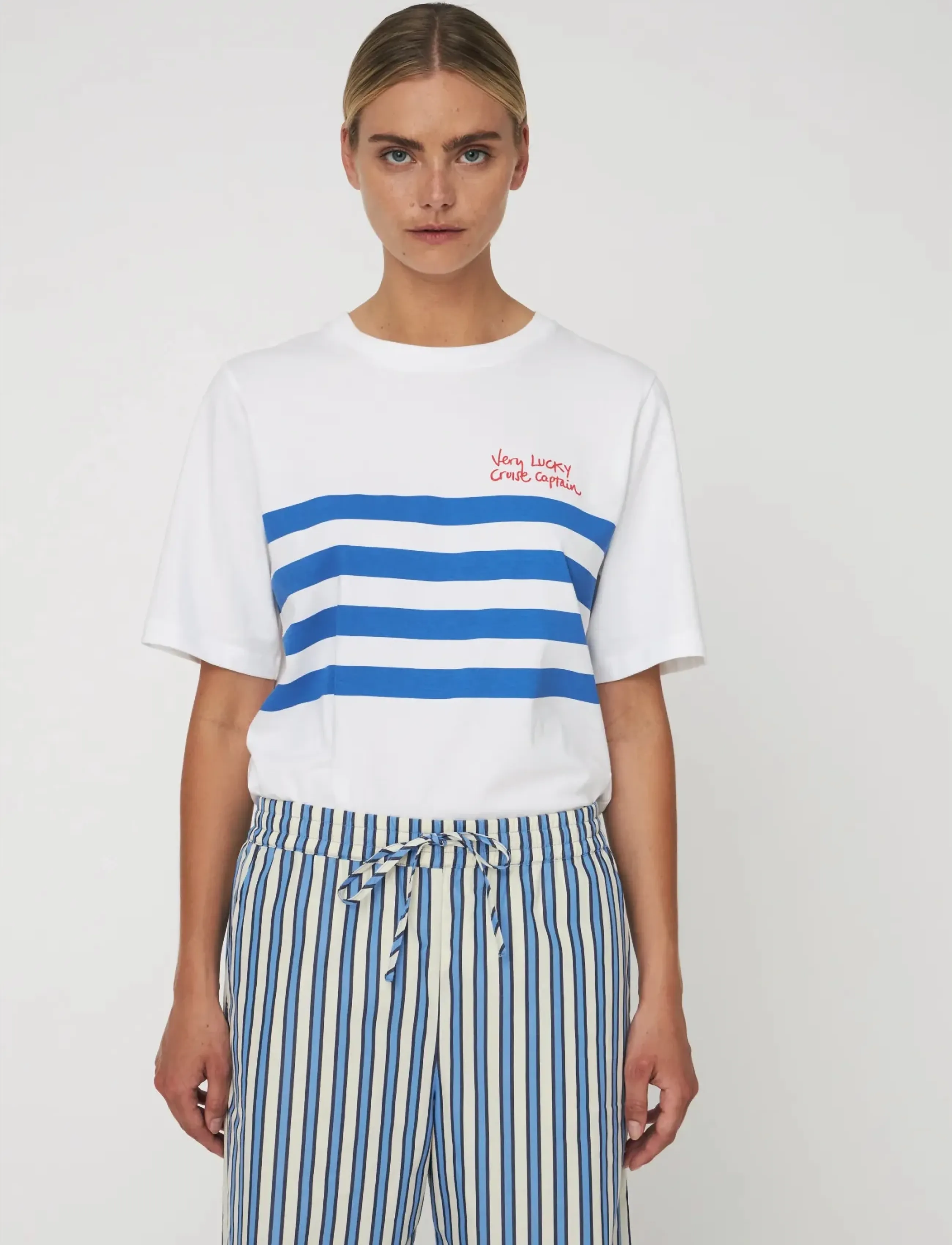 Stella Nova Stella Nova Printed T-Shirt, XS, White, T-Shirts & Toppe > Kortærmede, Dame