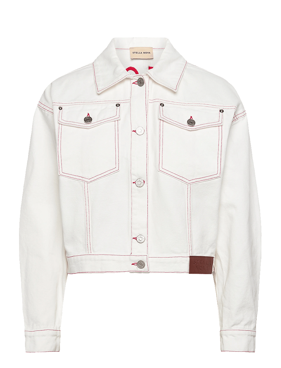 Stella Nova - Out of Office loose Jacket - spring jackets - white - 0