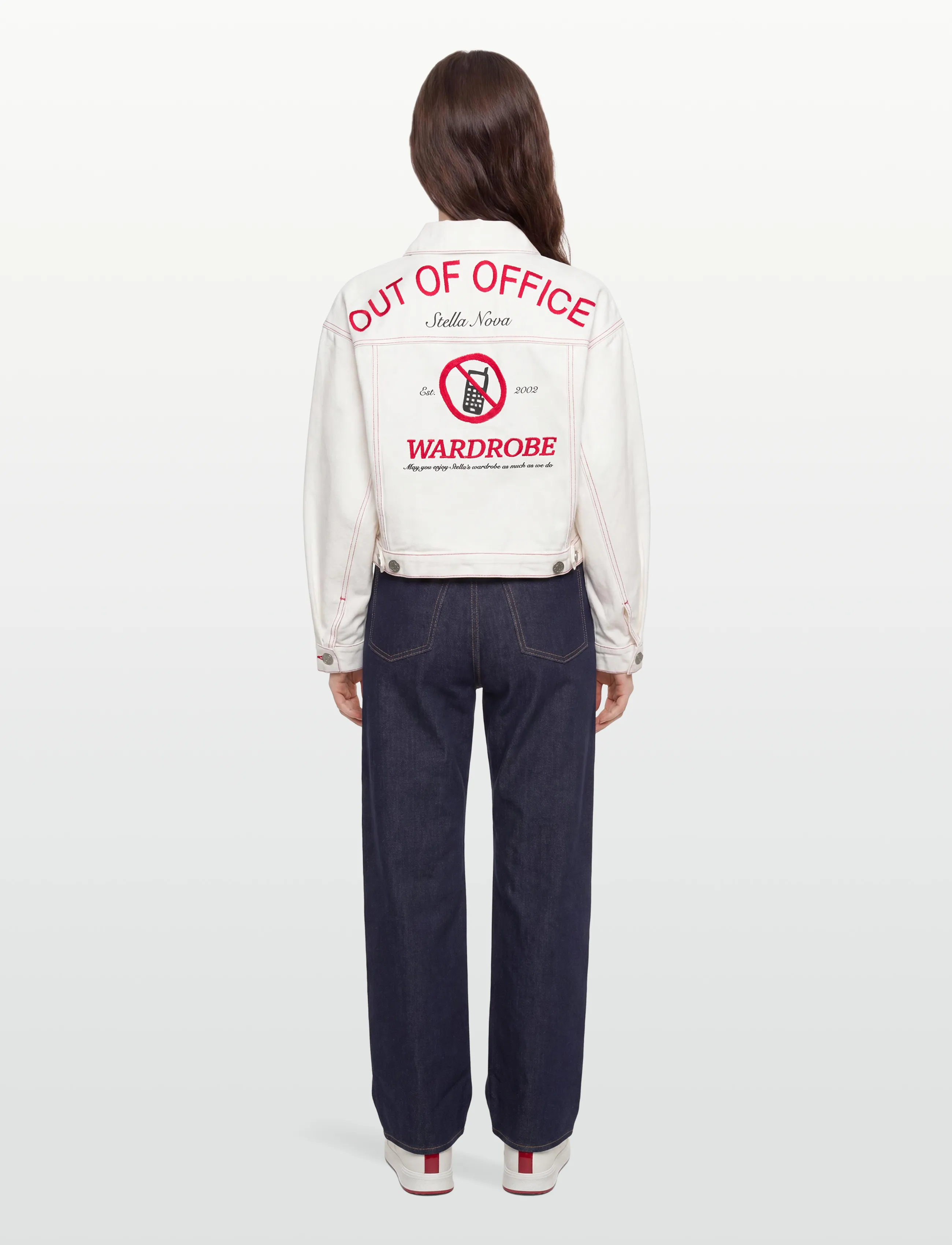 Stella Nova - Out of Office loose Jacket - overtøj - white - 4