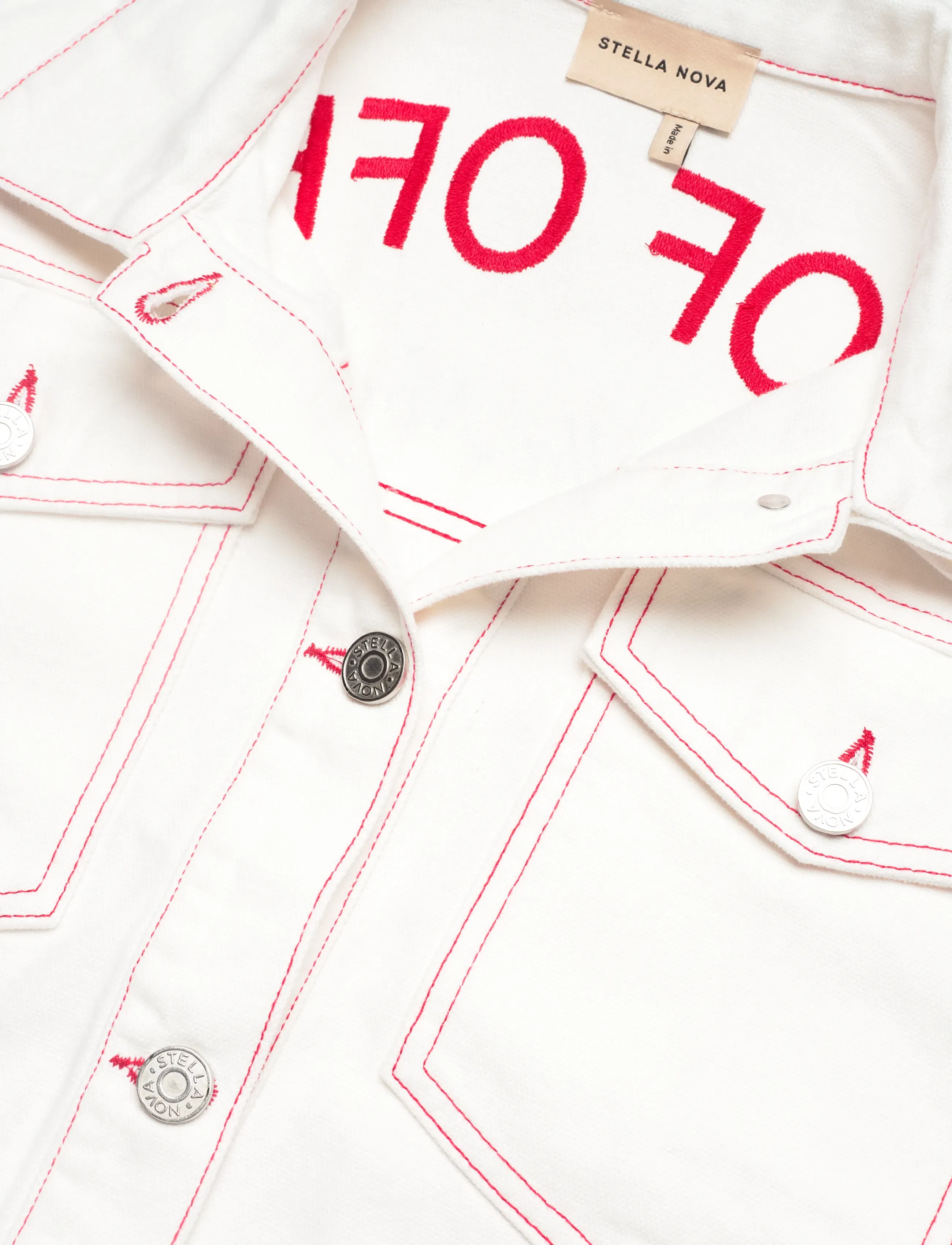 Stella Nova - Out of Office loose Jacket - spring jackets - white - 2