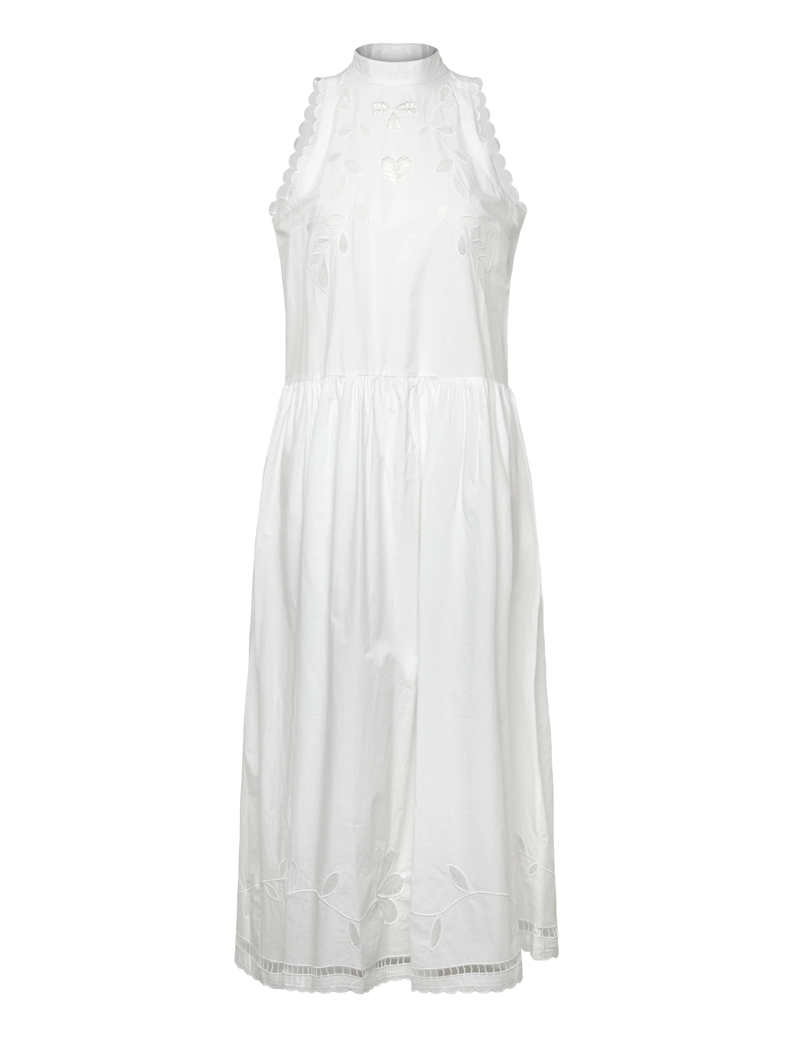 Stella Nova Embroidery Anglaise Sleeveless Maxi - Aftenkjoler & Gallakjoler - OFF WHITE / white