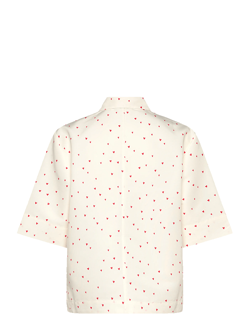 Stella Nova - Heart Printed Shirt - koszule z krótkim rękawem - hearts - 1