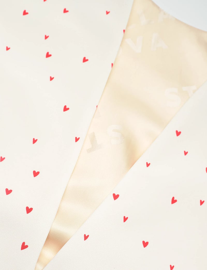 Stella Nova - Heart Printed Bow Top - topid ja varrukateta alussärgid - hearts - 4