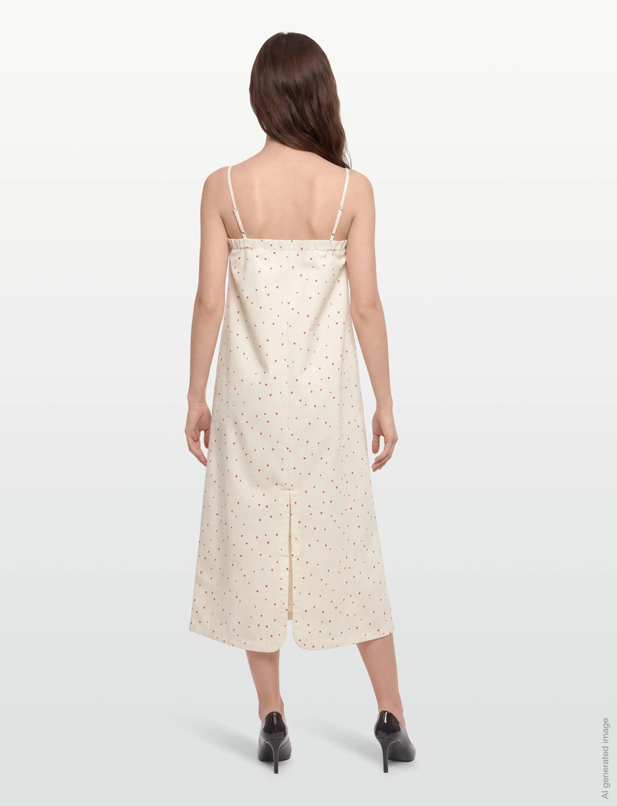 Stella Nova - Heart Printed Bow Dress - suvekleidid - hearts - 5