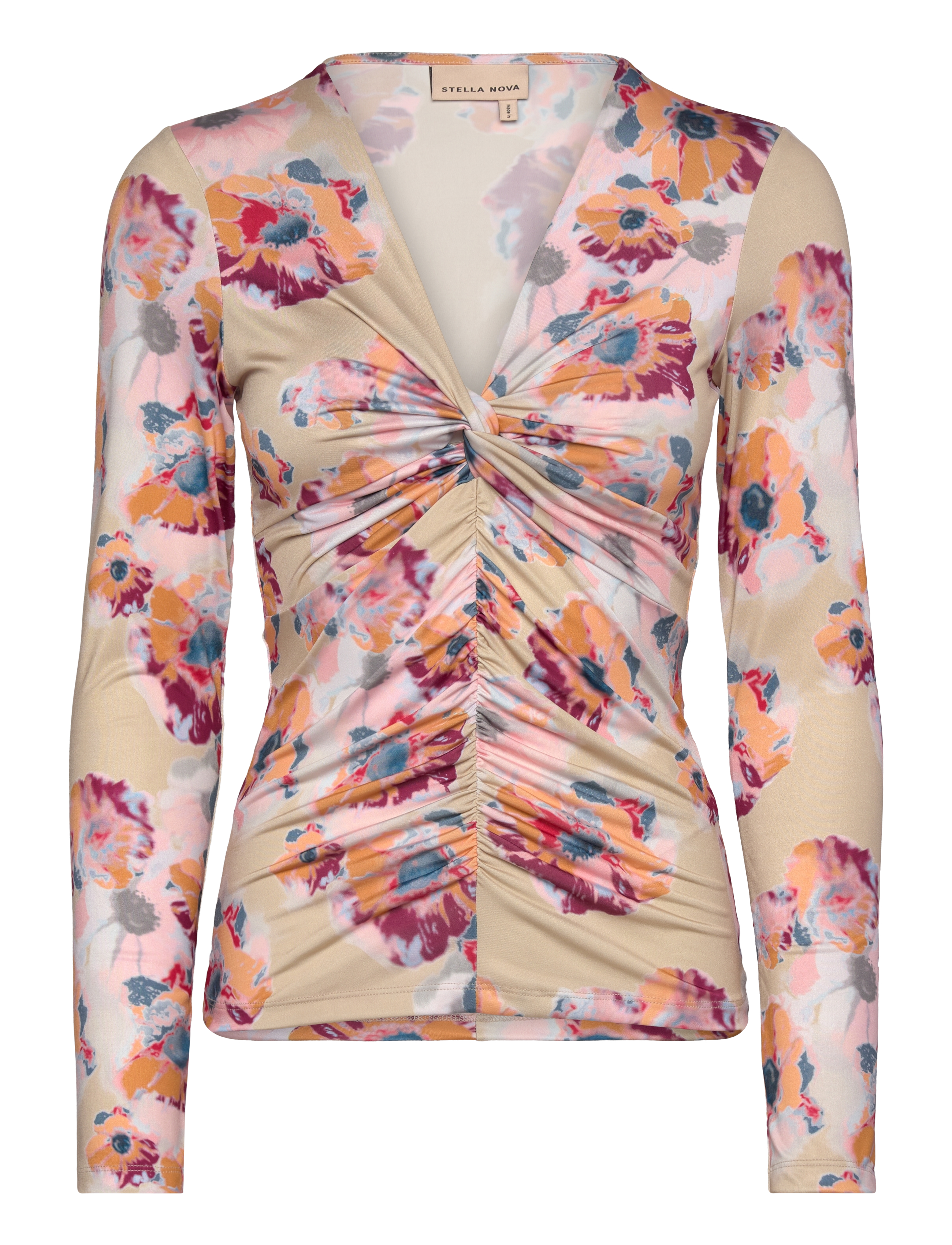 Printed jersey top - HAPPY BRIGHT FLOWERS