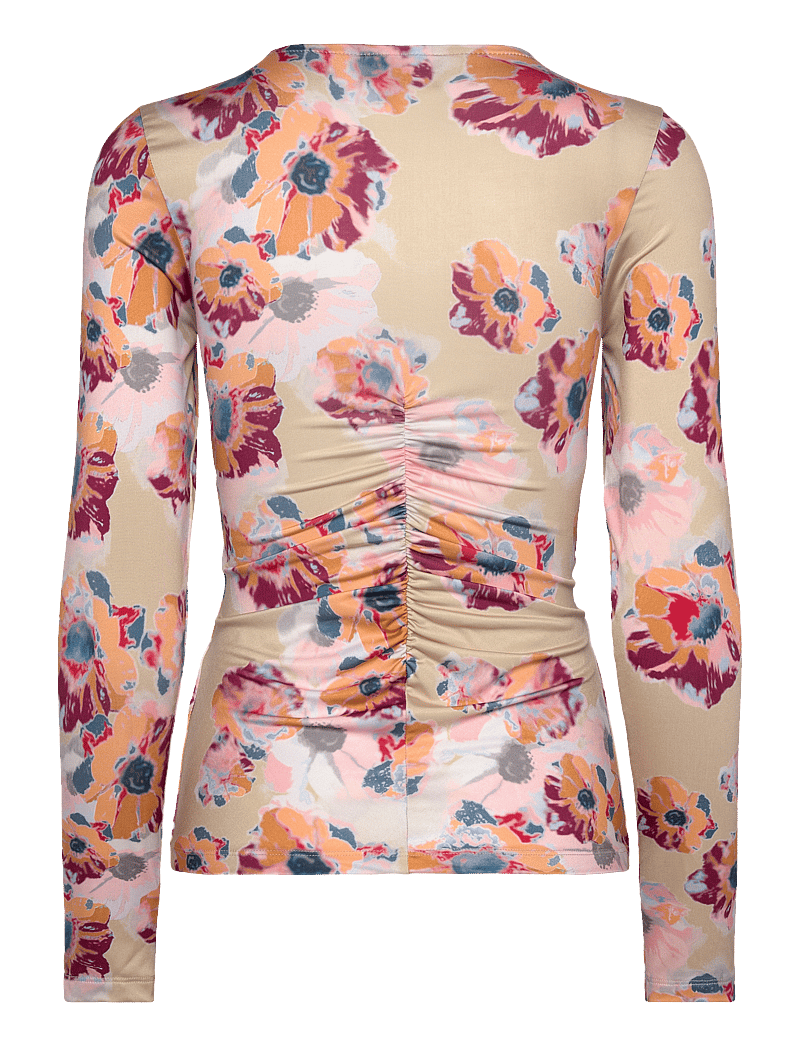 Stella Nova - Printed jersey top - langærmede toppe - happy bright flowers - 2