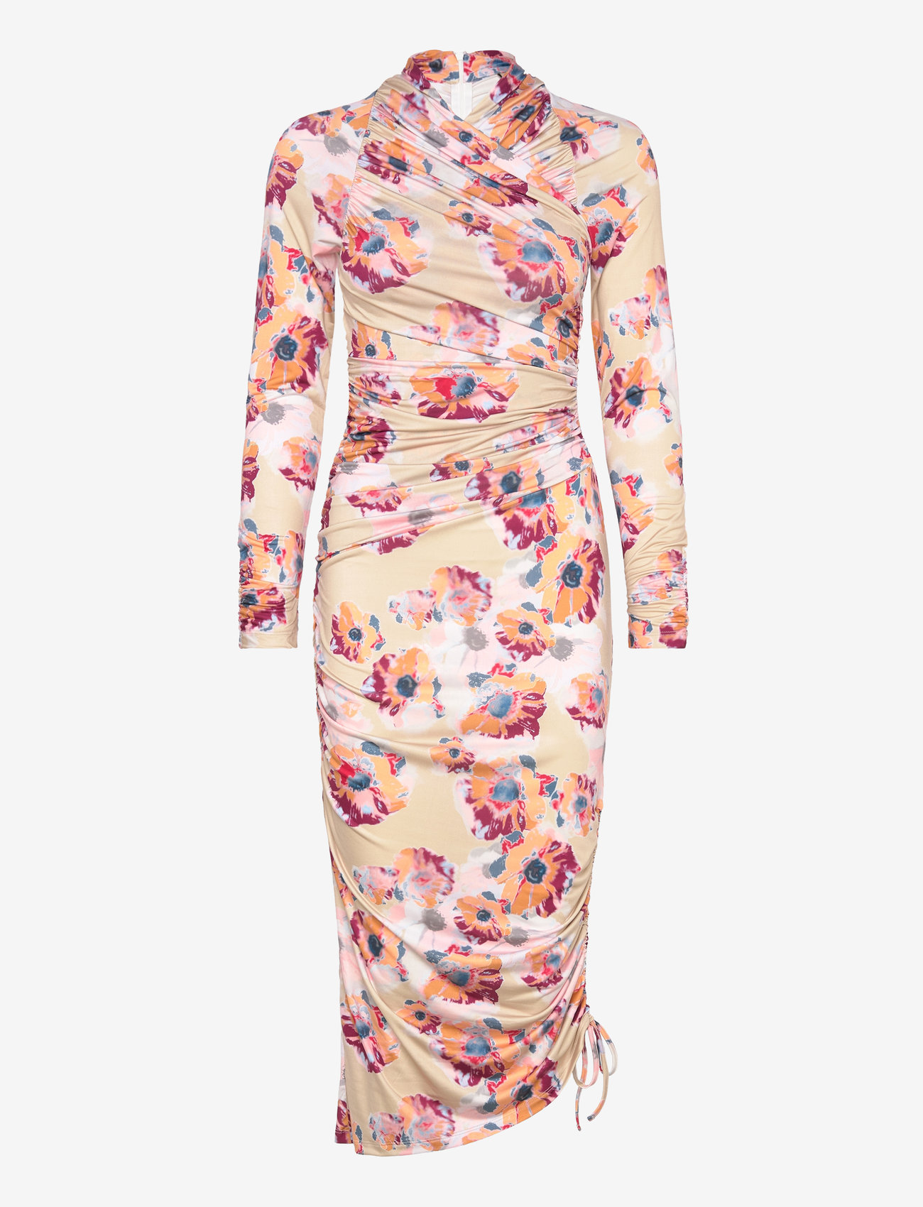 Stella Nova - Printed jersey dress - bodycon dresses - happy bright flowers - 1