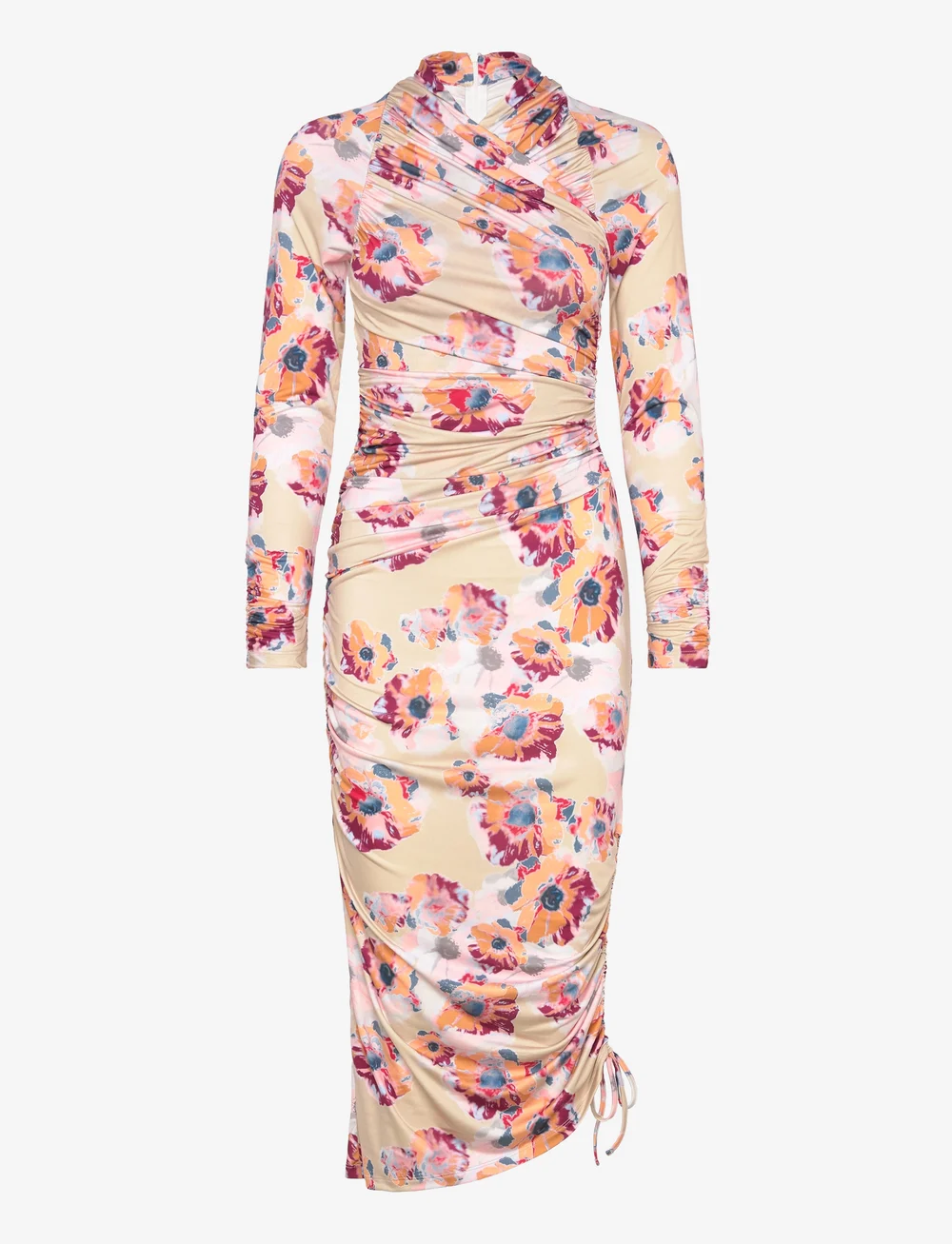 Stella Nova - Printed jersey dress - etuikleider - happy bright flowers - 1