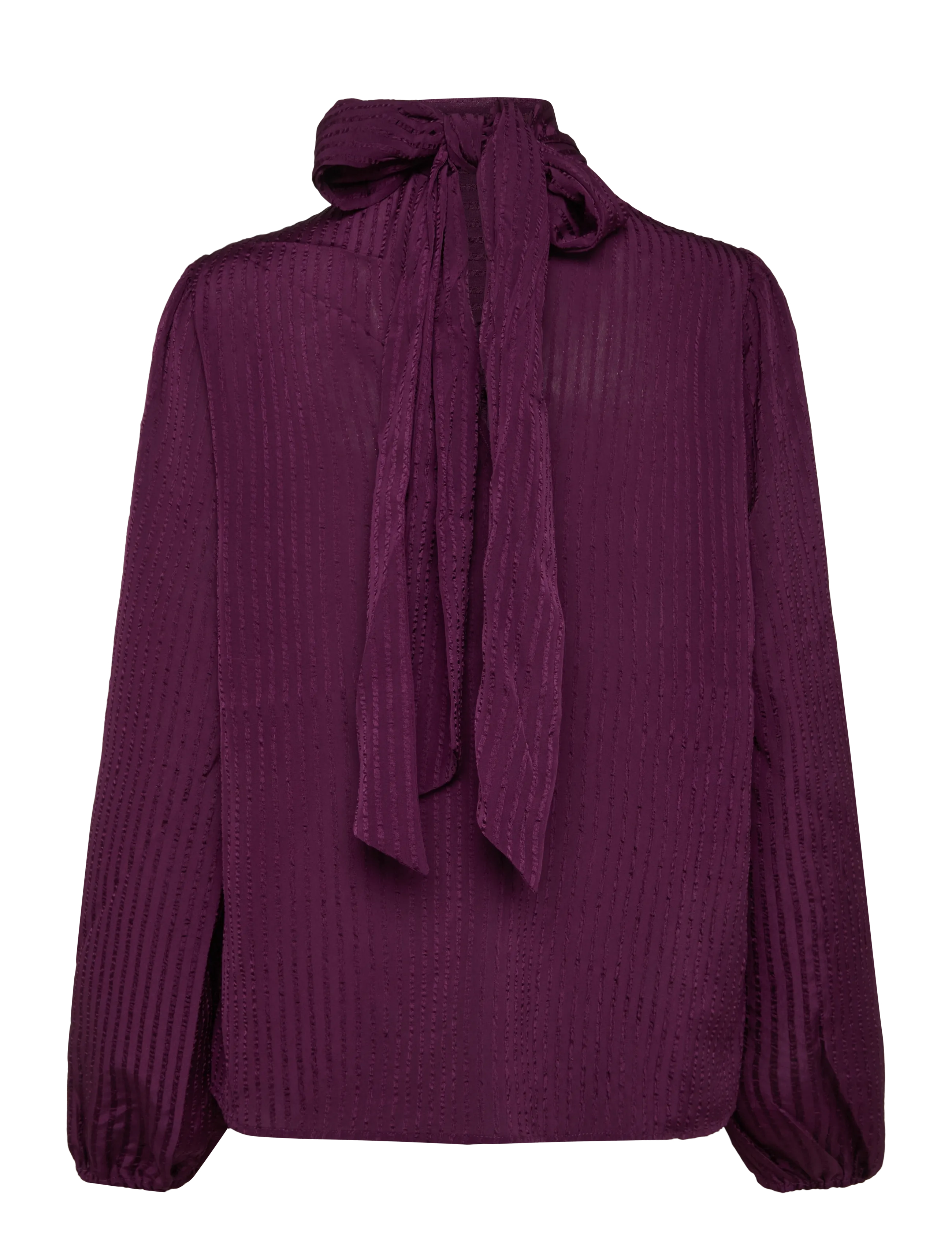 Stella Nova - Bow Blouse - langärmelige blusen - beetroot - 2