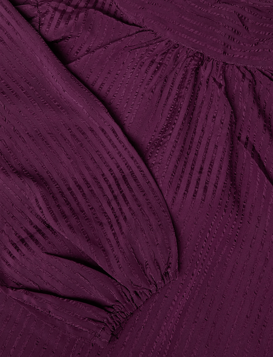 Stella Nova - Bow Blouse - langärmelige blusen - beetroot - 4