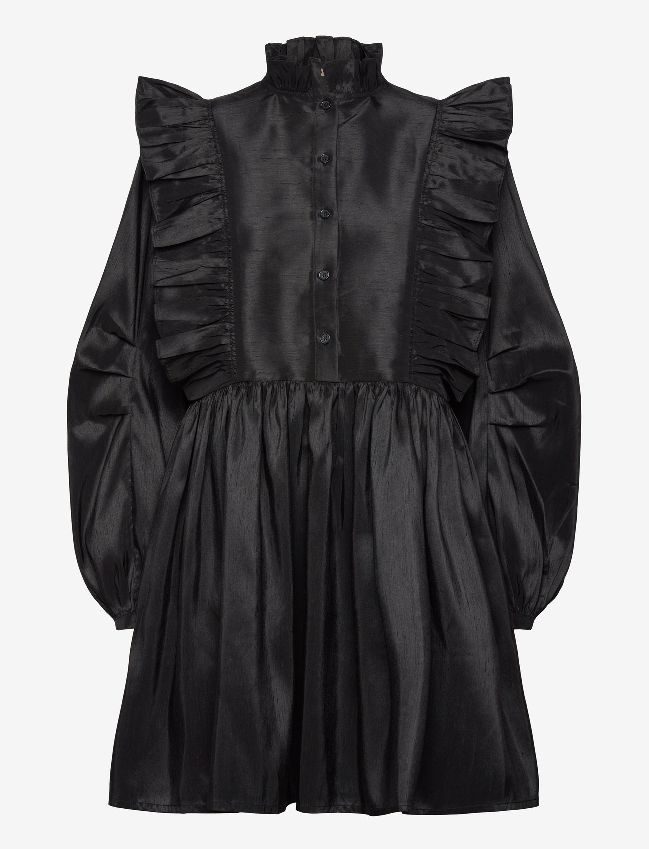 Stella Nova - Short dress with ruffles - partykleider - black - 1