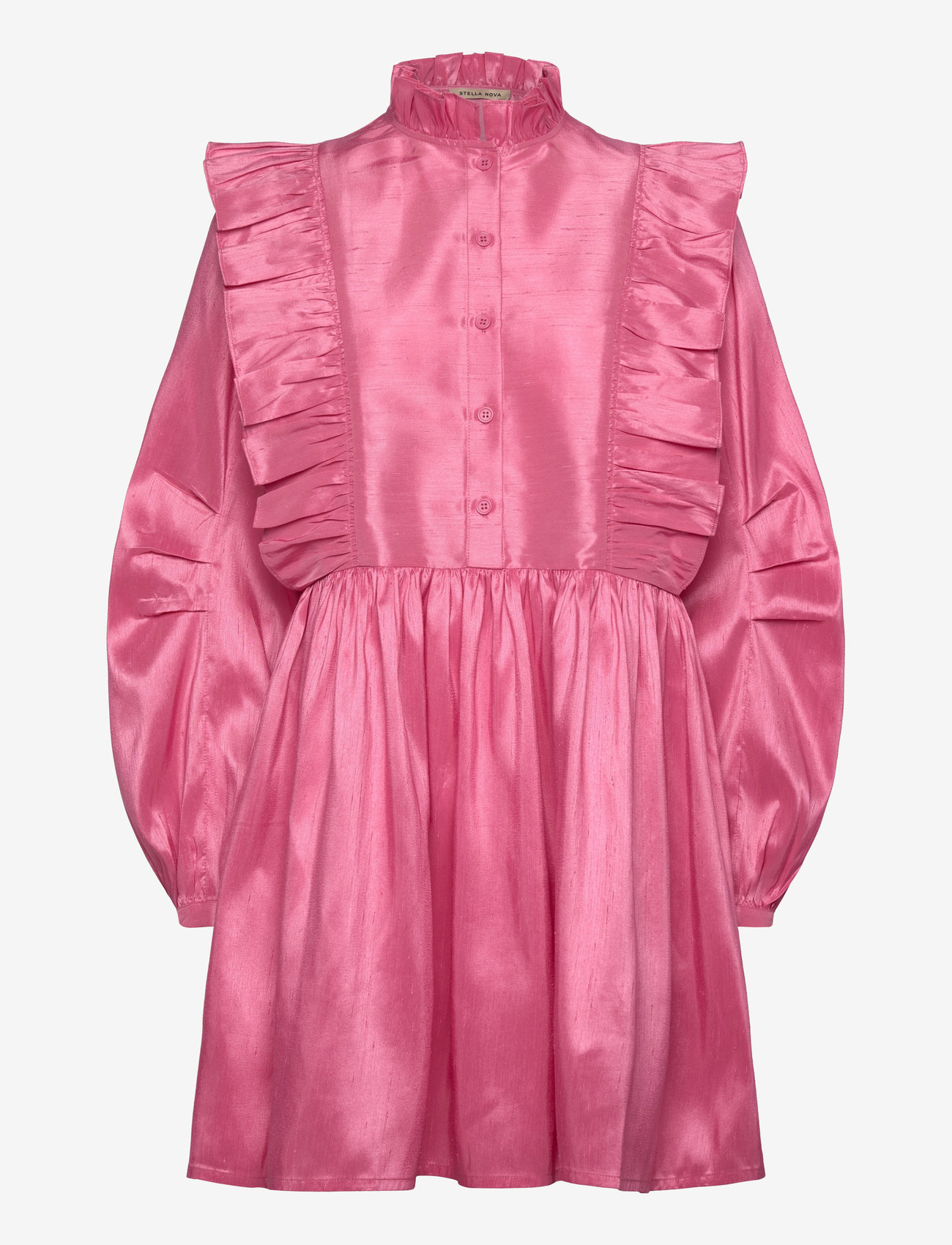 Stella Nova - Short dress with ruffles - festklänningar - pink - 1