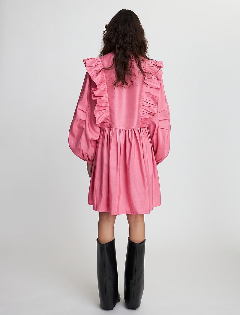 Stella Nova - Short dress with ruffles - festklänningar - pink - 3