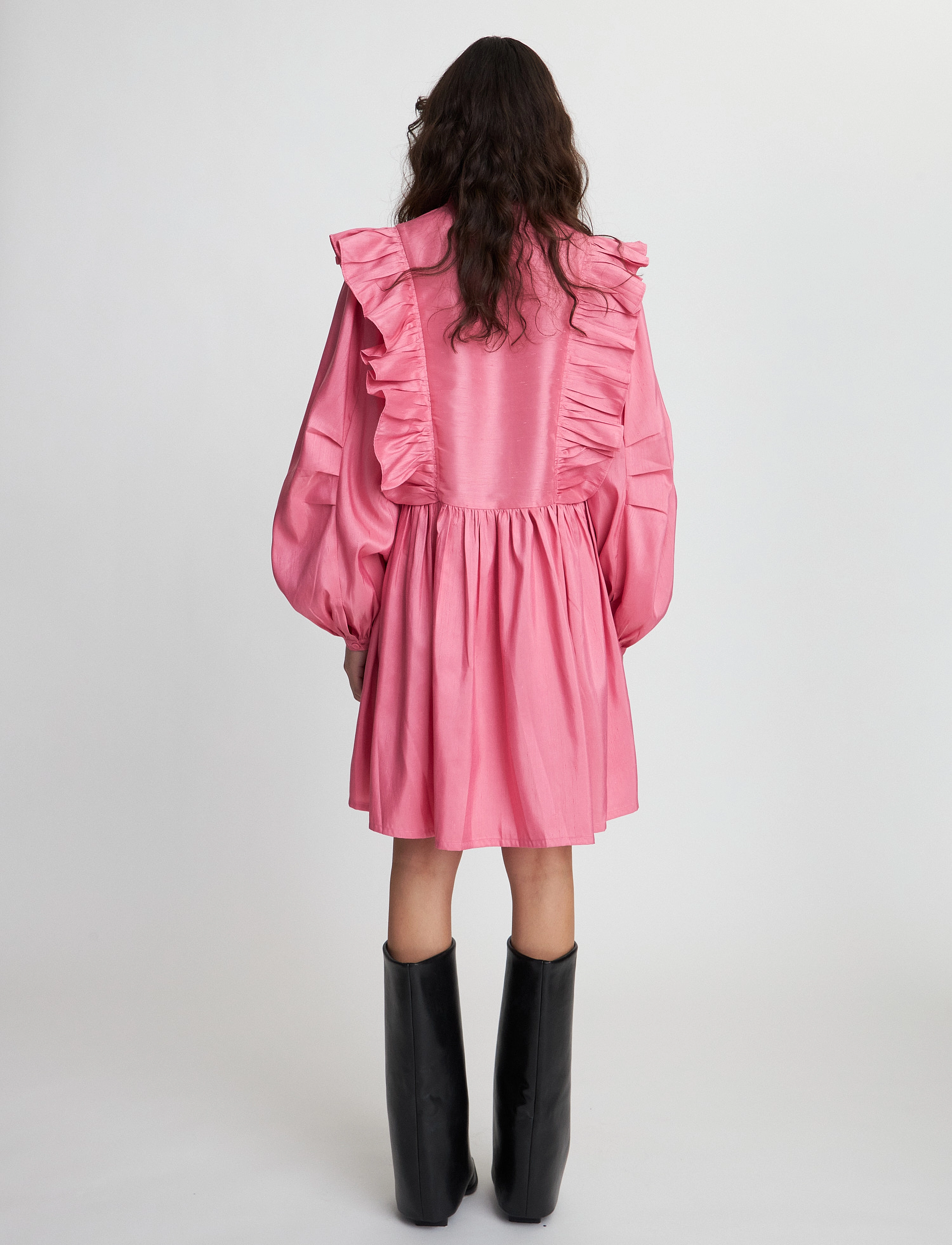 Stella Nova - Short dress with ruffles - festtøj til outletpriser - pink - 3
