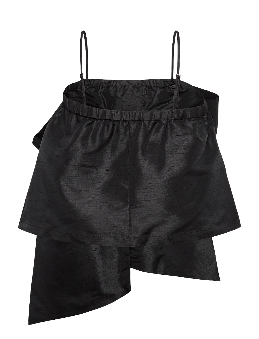 Stella Nova - Crispy Bow Top - Ärmellose tops - black - 2