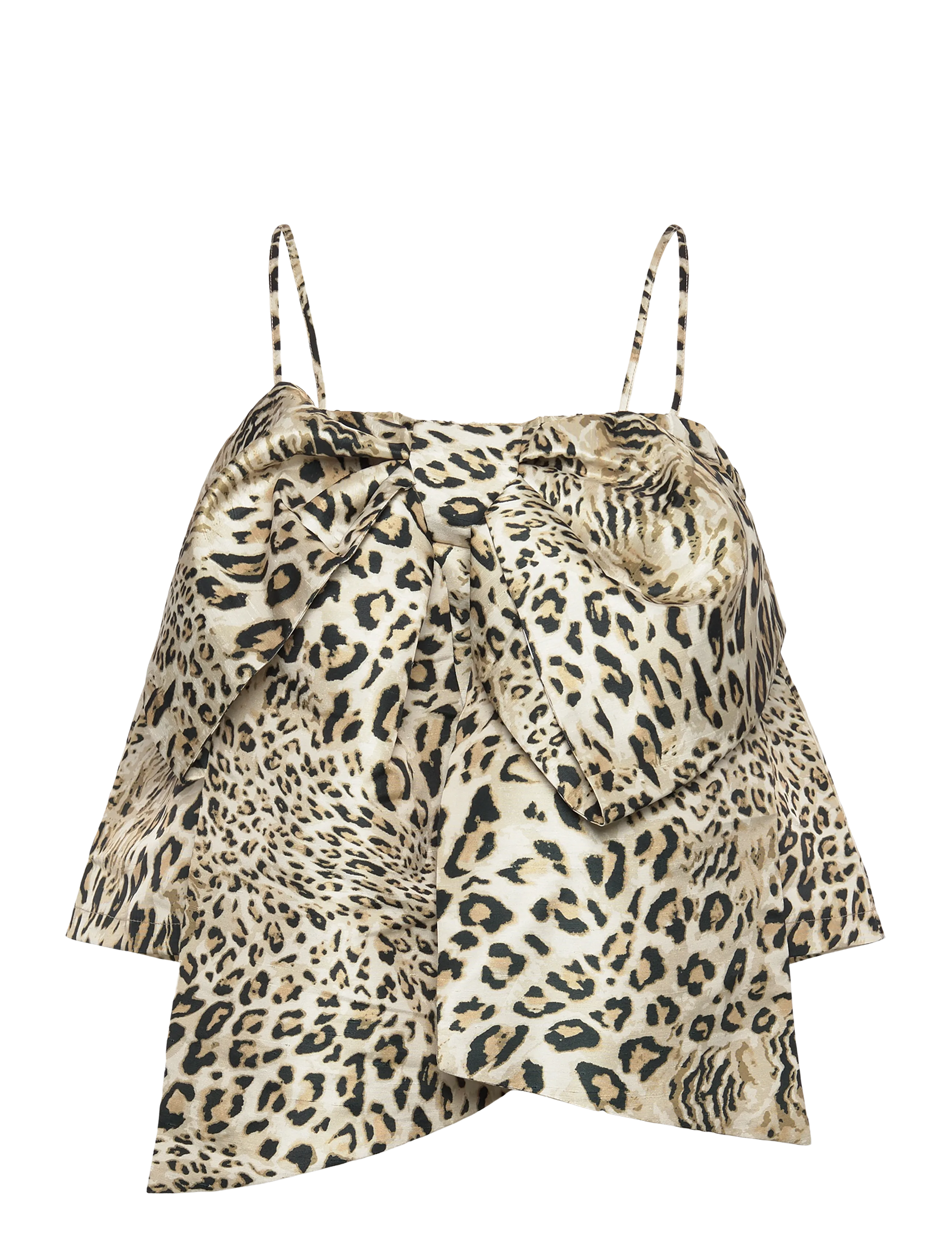 Crispy Bow Top - LEOPARD