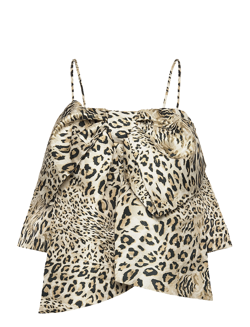 Stella Nova - Crispy Bow Top - Ärmellose tops - leopard - 1