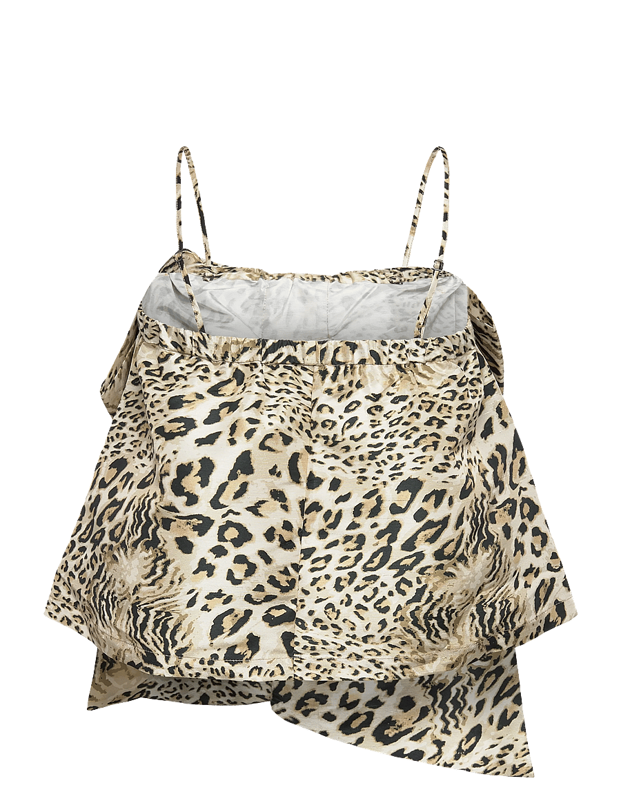 Stella Nova - Crispy Bow Top - Ärmellose tops - leopard - 2