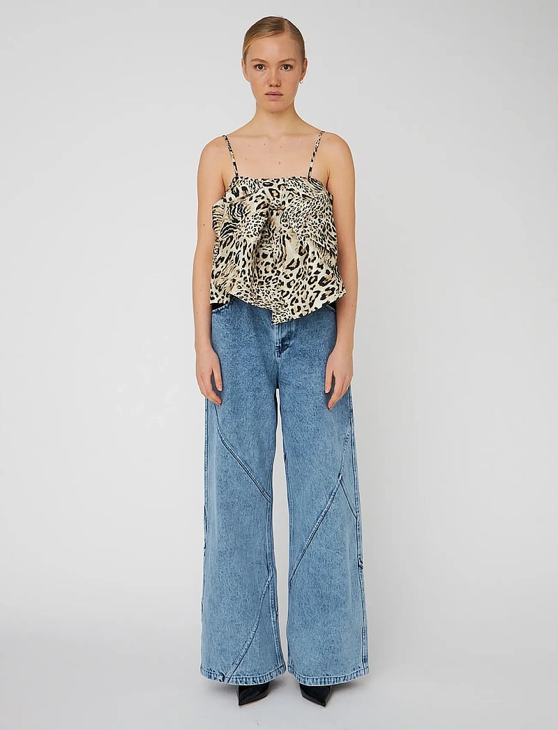 Stella Nova - Crispy Bow Top - Ärmellose tops - leopard - 0