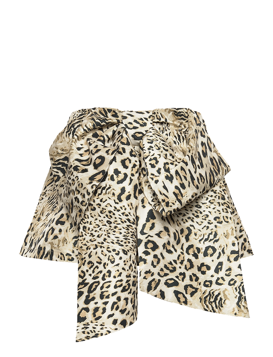 Stella Nova - Crispy Bow Top - Ärmellose tops - leopard - 3